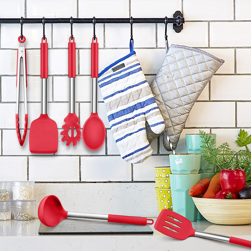 LIFEWITA 6 Utensil Set, Red