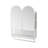 23.62" Modern Double-Arched Mirror Cabinet-88818921