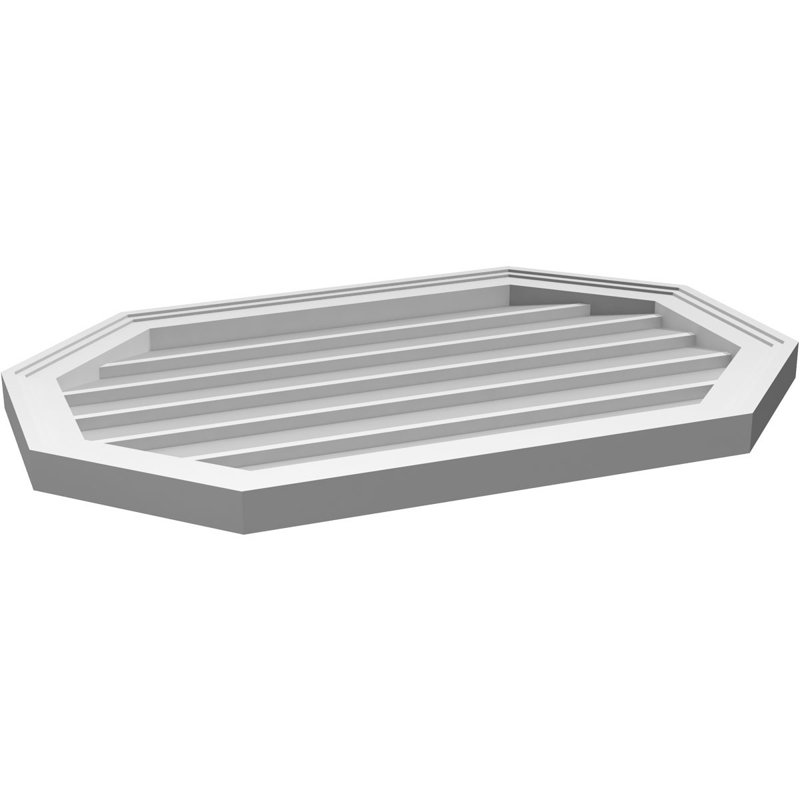 Évent horizontal gondole allongé en surface octogonal Signature, H 20 po x l 30 po x P 1,5 po