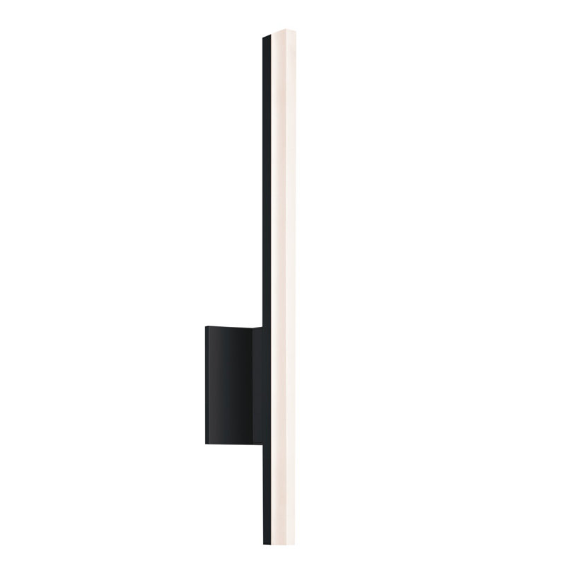Éclairage pour salle de bain 1 lumière DEL , Oui, Noir satiné