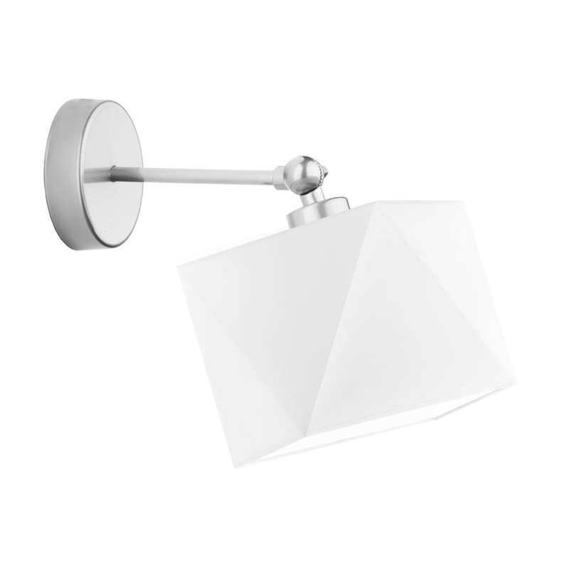 Cavaillon Armed Sconce, White, Chrome