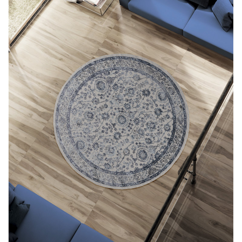 Tapis gris Askov, Rond 7 pi 10 po