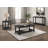 Wood End Table With Shelf, Distressed Java