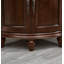 Armoires à vin en bois massif 18,9 po Brown