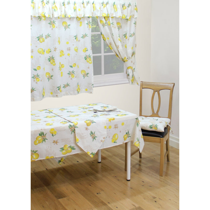 LEMONS Whitlock Curtain Pair with Tie Backs, 116 W x 137 D cm