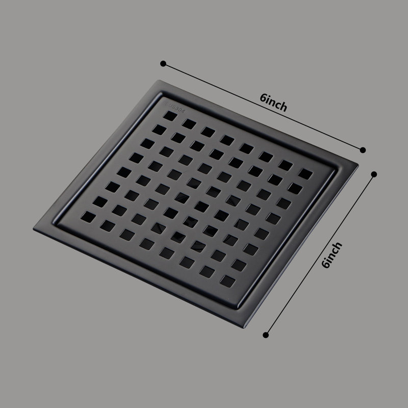 6'' W Grid, Matte Black
