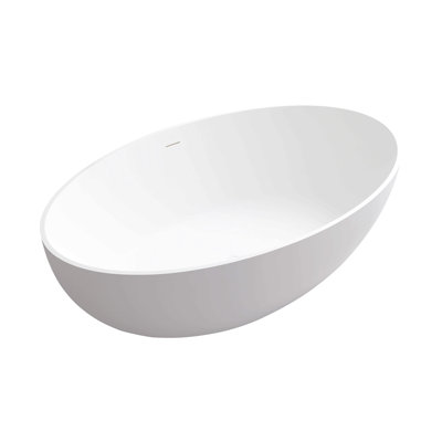 67" Solid Surface Deep Soaking Bathtub