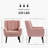 Tufted Upholstered Wide Back Armchair（Set of 2）-412486731