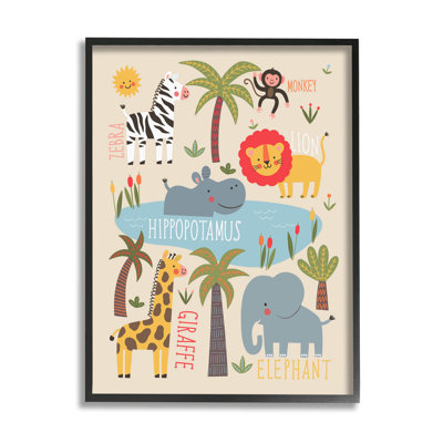«Jungle Wildlife Animals», estampe numérique par Abi Hall