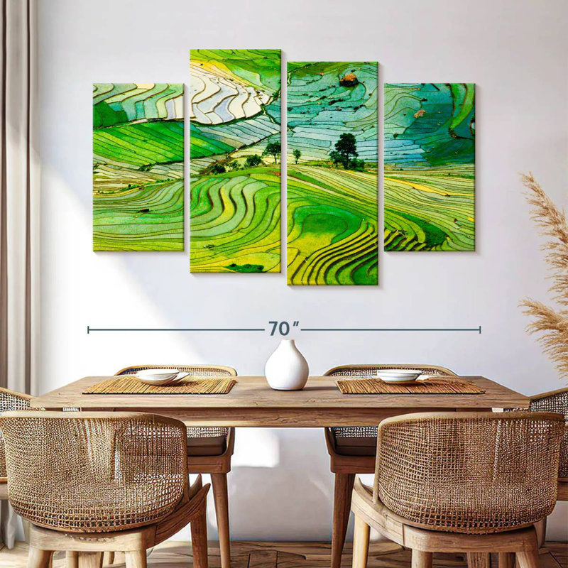 Rizières Alvord Lao Cai, H 42 po x l 68 po