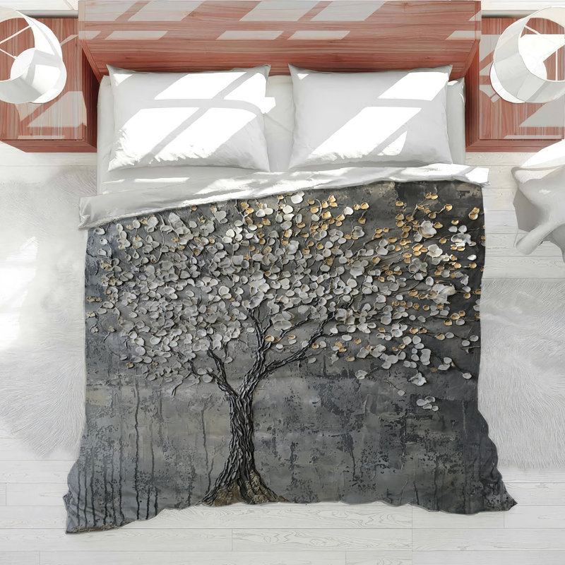 Tree Bedding Nature Duvet Cover Shabby Chic, Queen Duvet Cover