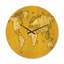 Horloge murale rétro en bois mappemonde-63618310