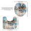 Ensemble de 2 tapis de toilette Blue Beach
