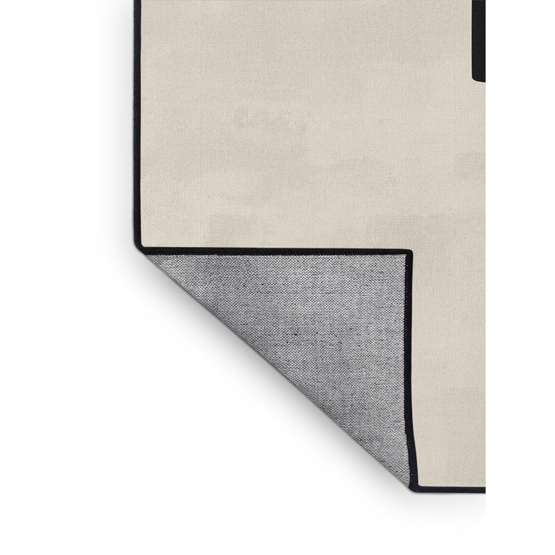 Tapis abstrait moderne et contemporain lavable à la machine Merrionette New Years, 2 x 5