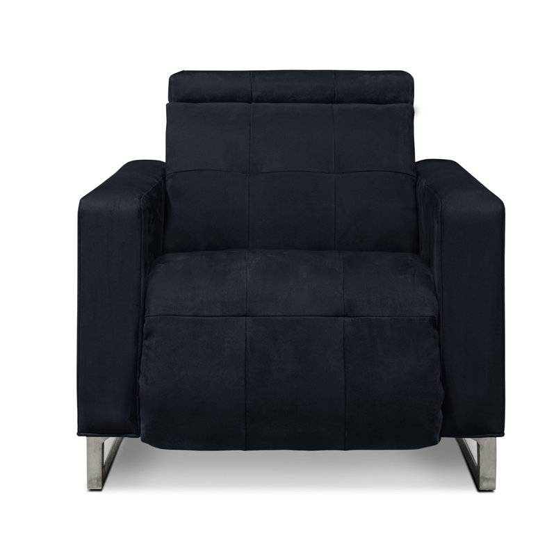 Casino Royale Power Recliner, Espresso (Soft Touch), Satin Brass