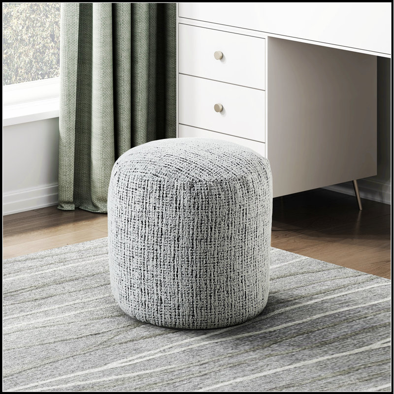 Repose-pieds cylindrique en tissu de chenille avec repose-pieds, repose-pieds, repose-pieds antidérapant, fauteuil à billes, repose-pieds 1 pièce