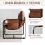 Chaise d'appoint rembourrée avec pochette de rangement-1523262972