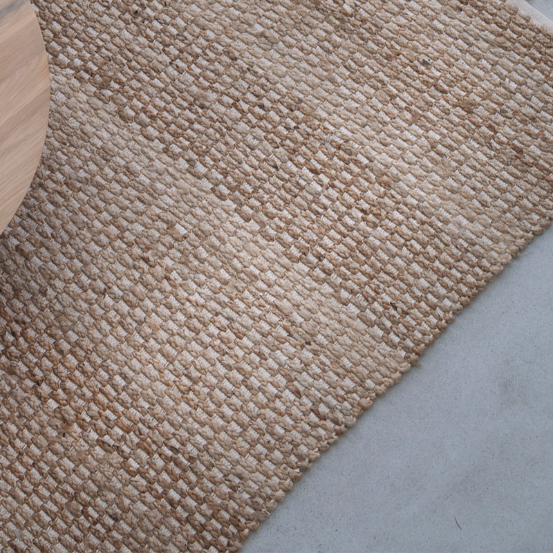 River Geometric Area Rug in Brown/White, Runner 2'7" x 13'1"