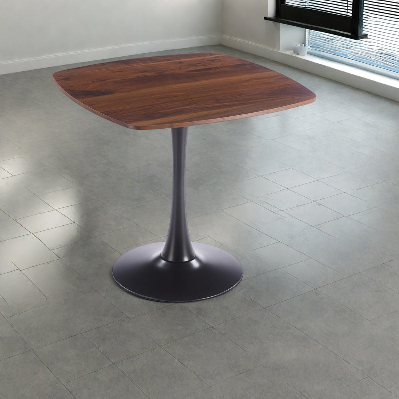 Table de salle à manger compacte et moderne, en MDF et en métal, idéale pour les petits espaces de cuisine