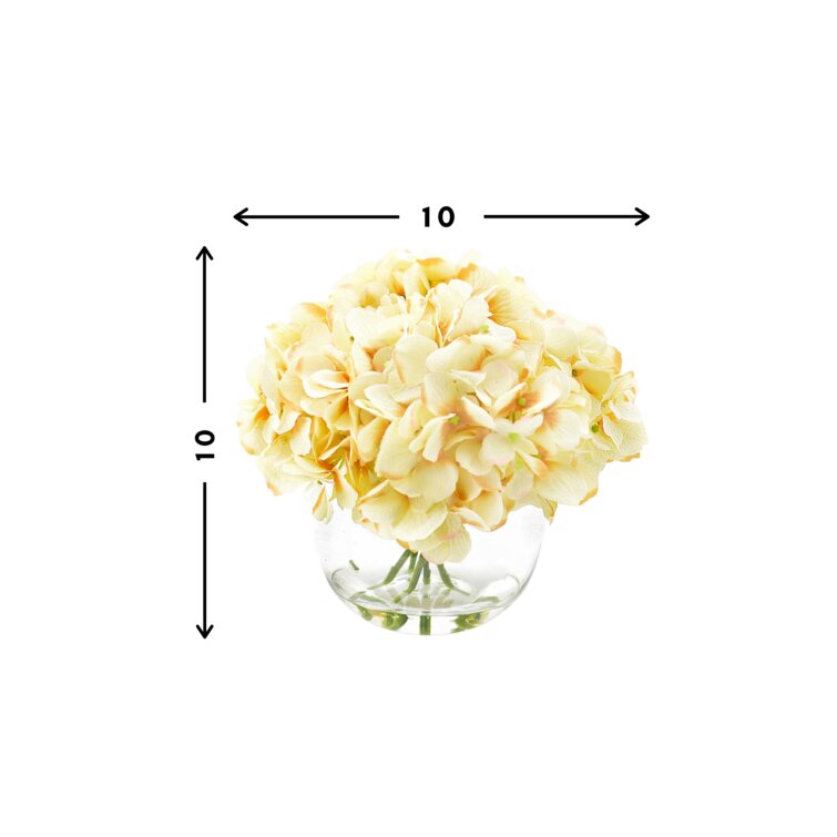 Buy romantic Peony, Hydrangea & Daisy silk flower arrangement at Petals.