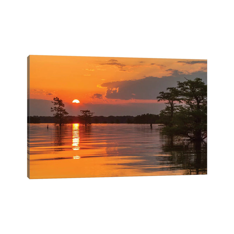USA, Louisiana, Atchafalaya National Wildlife Refuge. Sunrise On Swamp. by Jaynes Gallery - Wrapped Canvas Gallery-Wrapped Canvas Giclée