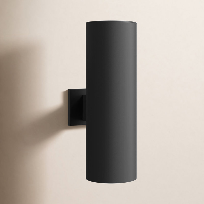 Dylan Wall Light, 18.25" H x 6" W x 6" D, Black, No