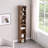 8-Layer Adjustable Bookshelf With Wavy Border -Thin Tall & Narrow Display Shelf For Home Office, Multifunctional Storage-525830545