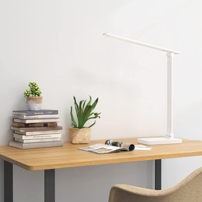 LED Desk Lamp With USB Charging Port Dimmable Home Office Lamp Touch Control Bright Reading Table Lamp, 3 Color Modes With 5 Brightness Level, Eye Car -  Orren Ellis, 455D2FA67A3D4E32AF9E5672C69E1DBF