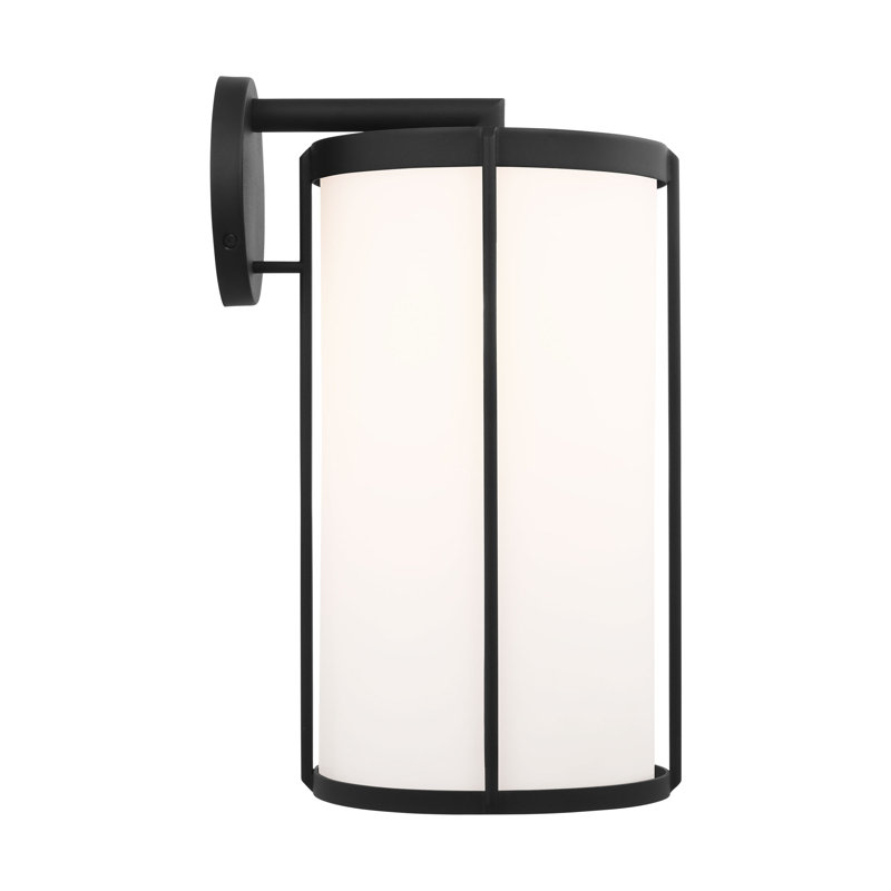 Luning Extra Large Lantern from Generation Lighting , Textured Black, White
