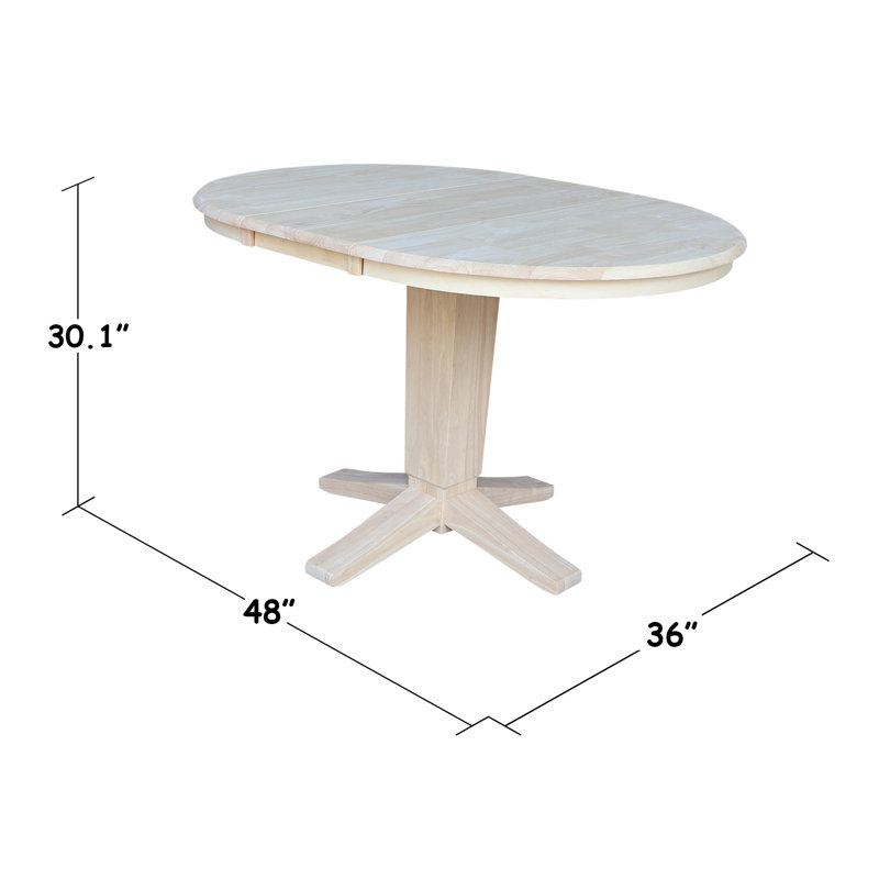 Ensemble de salle à manger extensible Pataconk, 3, Non fini