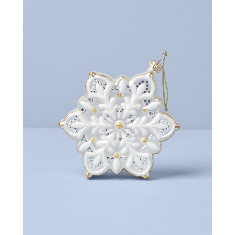 2025 Blown Glass Snowflake Ornament