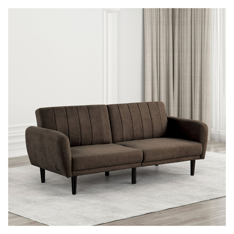 Canapé-lit Brown Futon, Brun