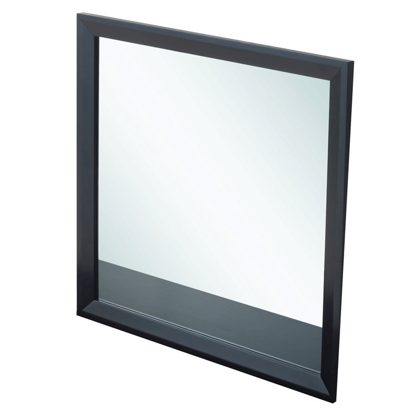 Miroir ou chambre à coucher, vestiaire, noir, Carrée, Noir, 36 po x 36 po