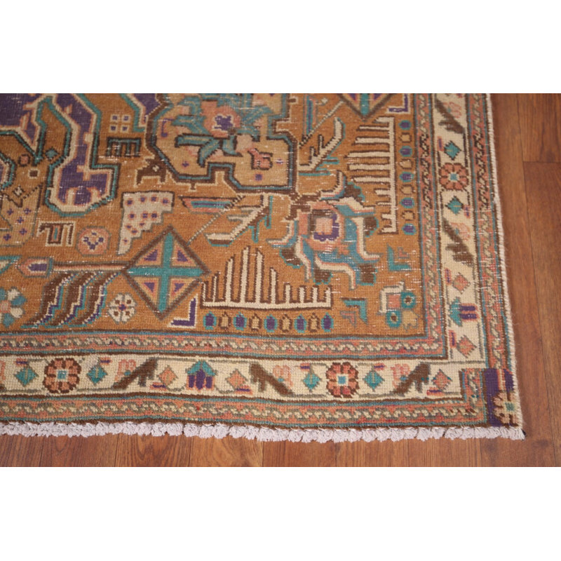 Tapis mauve délavé traditionnel 6 x 9