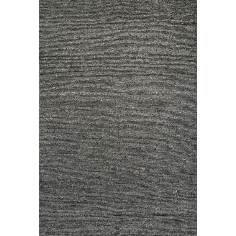 The Rug Company Ridge Area Rug, Charcoal, Rectangle 10' x 14'
