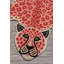 Tapis touffeté en laine 3 pi x 5 pi avec motif de tigre