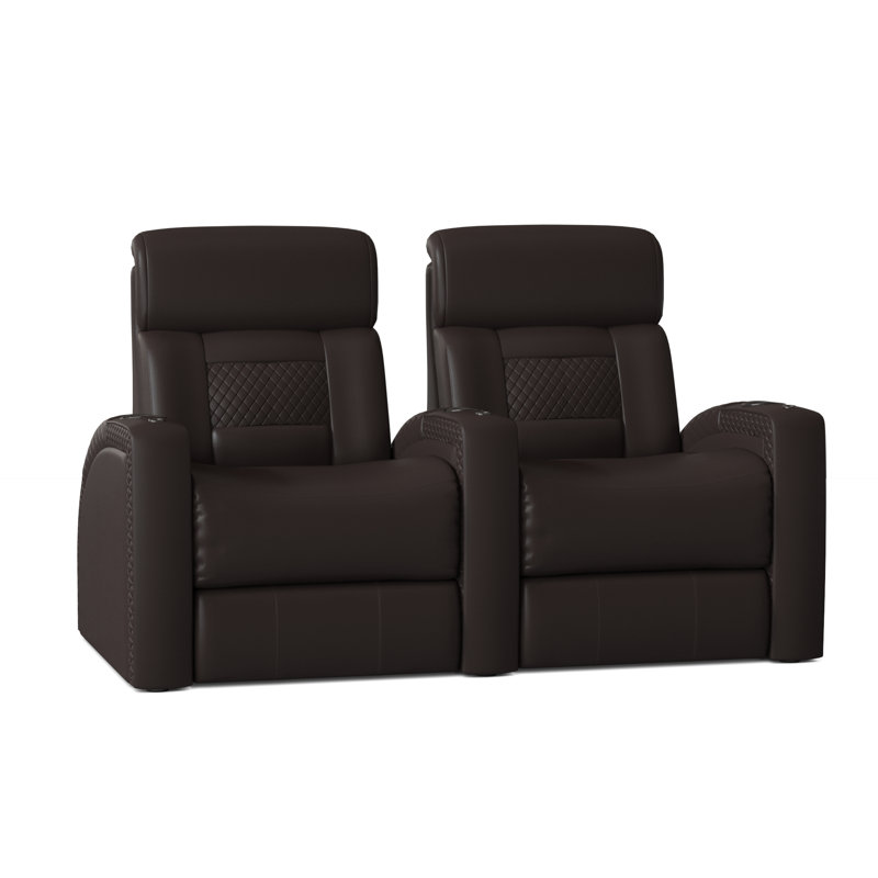 Sièges de rangée de cinéma sur la maison (rangée de 2), Espresso luxe
