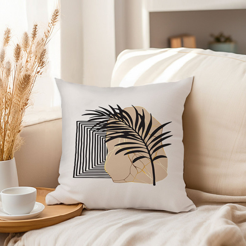 Floral Pillow Cover, 18"H x 18"W