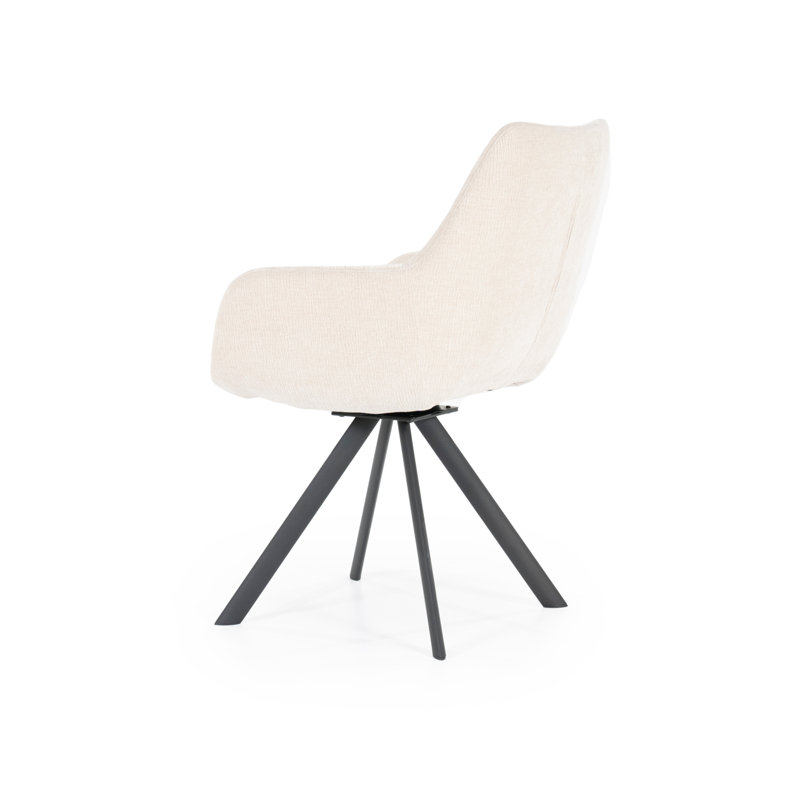 Accent Chair Swivel Armchair, Beige