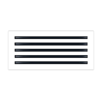 Buildmart - Couvercle de ventilation AC moderne 22 x 10 - Diffuseur à fente linéaire standard - Grille de registre / Taille: H 2 po x l 10 po x L 22 po