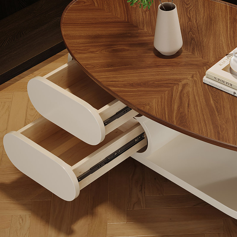 Une table basse mobile de style moyen, H 17,70 po x l 43,30 po x P 23,60 po