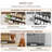 9-tier Entryway Shoe Storage Cabinet With Mirror And 3 Flip Drawers, Fluted Arched Design