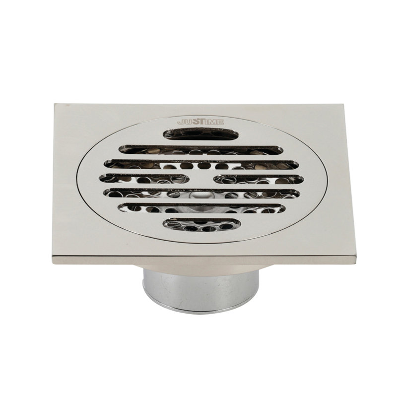 Drain de douche Watercours Symmetric Grid, Nickel poli