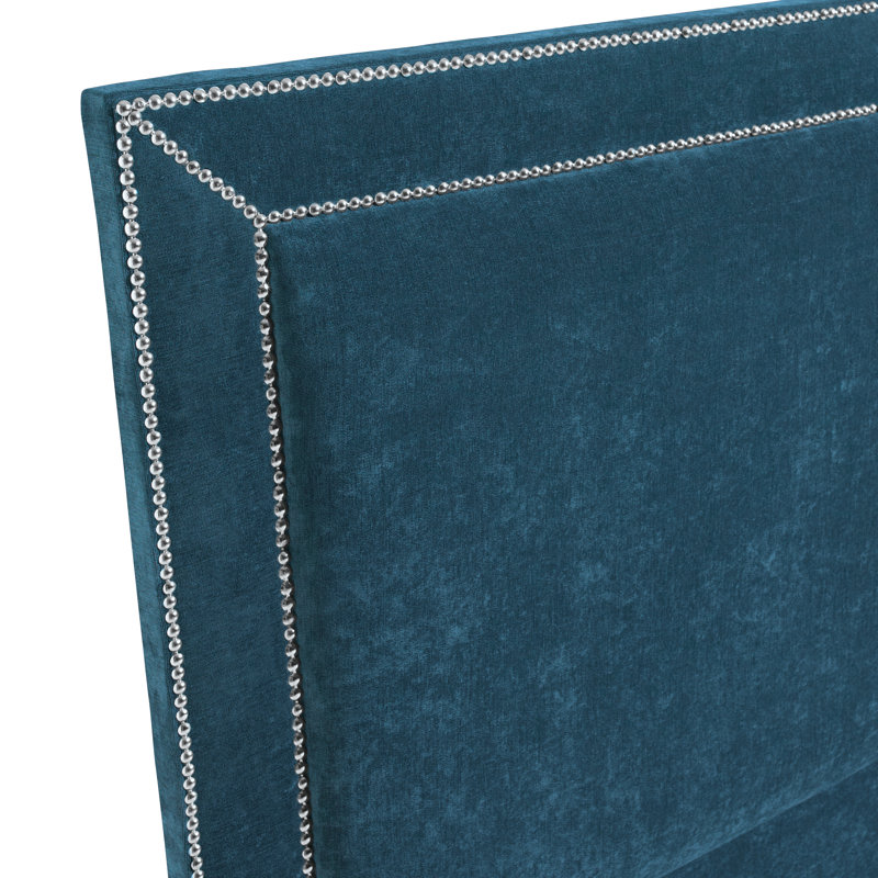 Daveney Upholstered Headboard, Blue, Single (3')