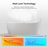 MonBlari 67" X 31.5" Acrylic Free standing White Soaking Bathtub with Overflow and Pop-up Drain For Bathroom-120392942