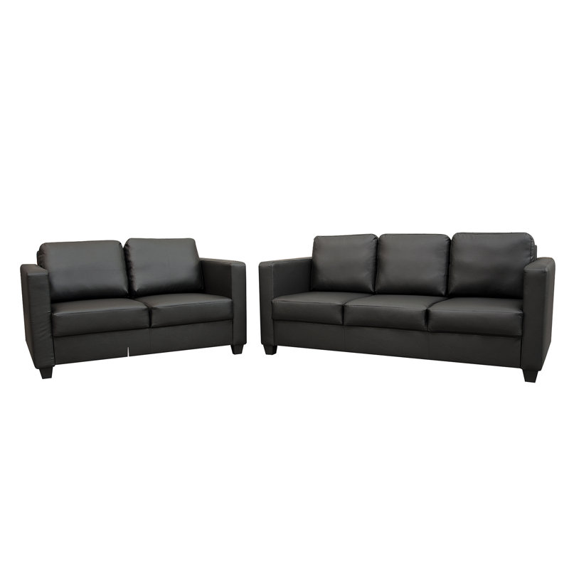 Cube 3+2 Sofa Set Faux Leather