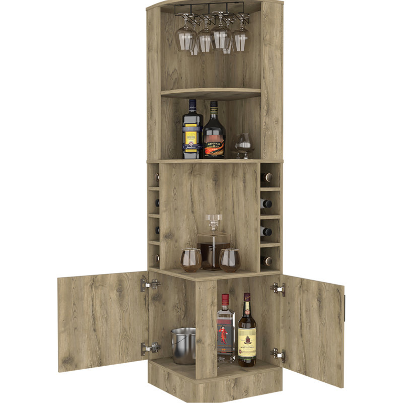 Armoire de bar Finish, Beige