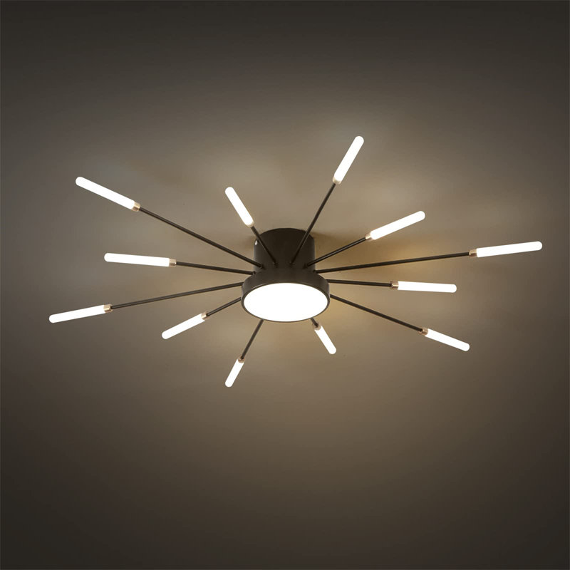 LED Flush Mount, Black