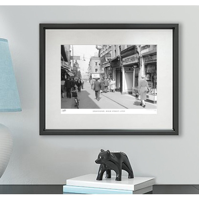 Gravesend, High Street C1955 - Single Picture Frame Print, 28cm H x 36cm W x 2.3cm D