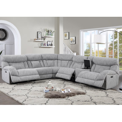 Billiejean Upholstered Power Reclining U-Shaped Sectional Symmetrical
